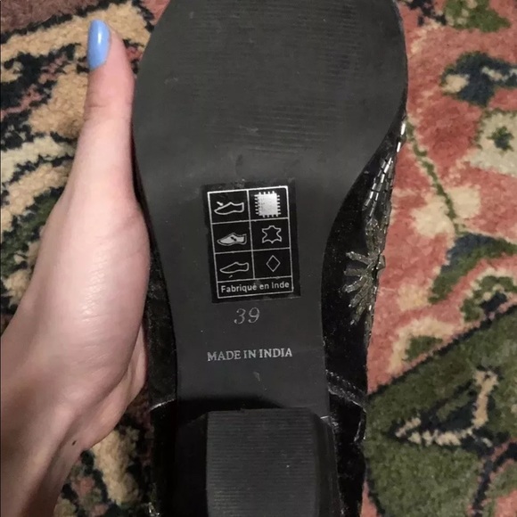 Free People night out booties embellished Sz 39 - Picture 6 of 7